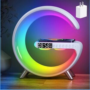Smart LED Table Bedside Lamp with Bluetooth Speaker & App Control